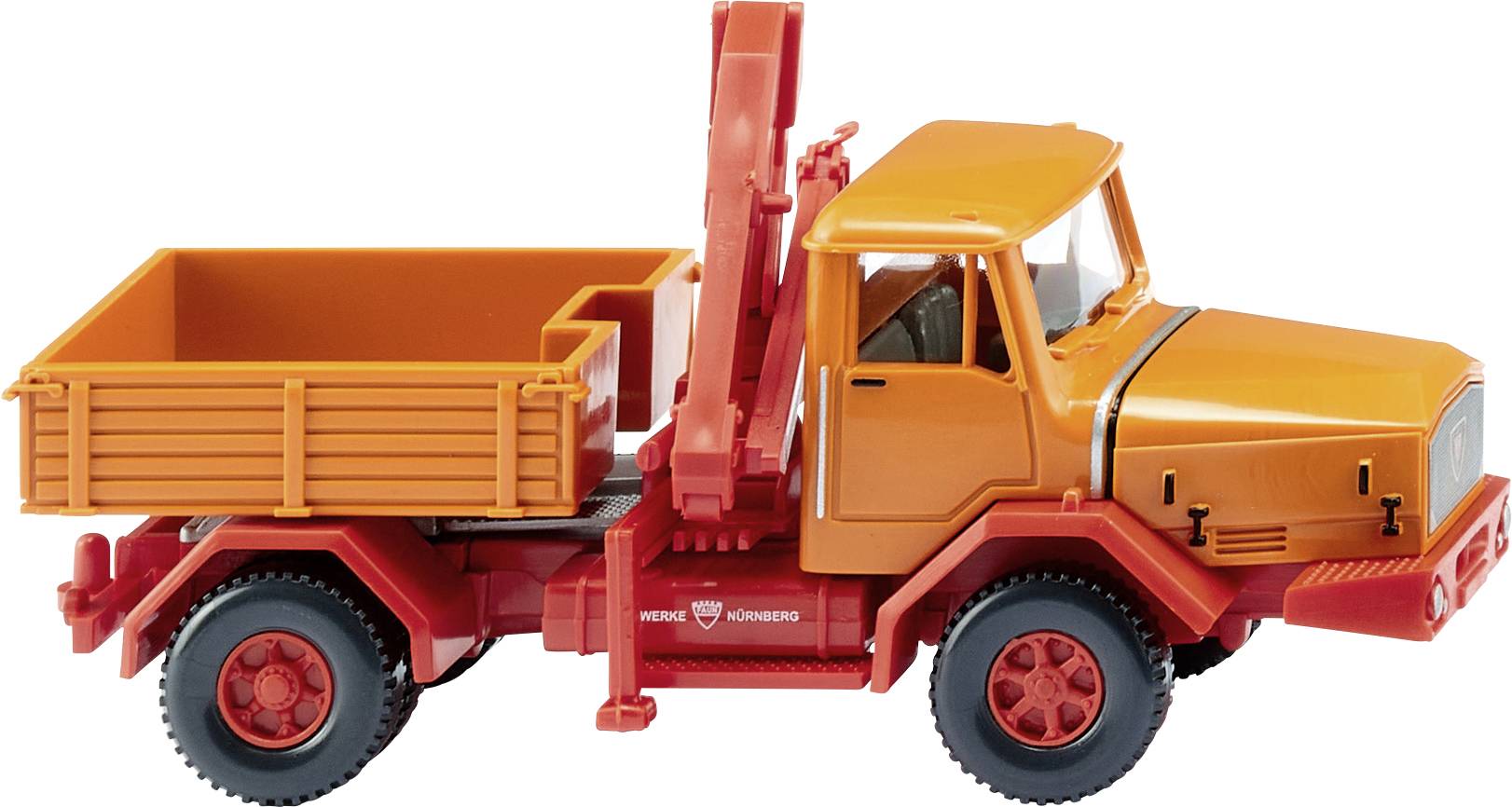Wiking 049305 H0 HGV Faun Heavy truck tractor - yellow orange