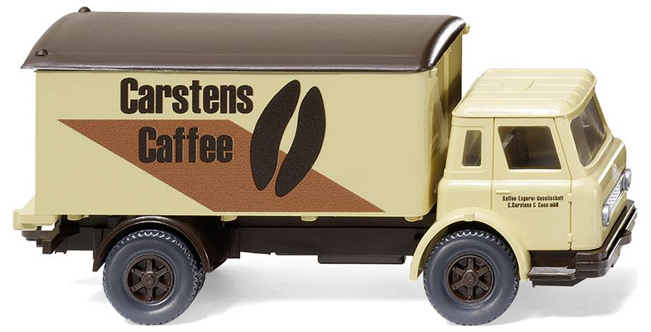 Wiking 044602 H0 HGV Harvester Box-Truck Carstens Coffee