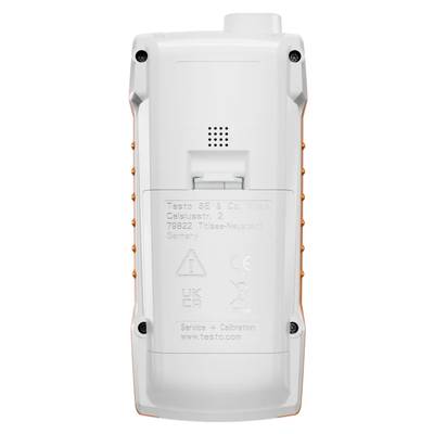 Back of a white electronic device with manufacturer information, model number, and contact details.