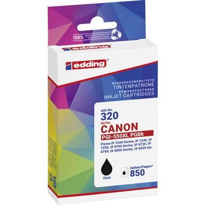 Edding Ink cartridge replaced Canon PGI-550XL Compatible Black EDD-320 18-320-01