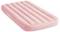 Pink inflatable mattress with ribbed design, suitable for indoor and outdoor use.