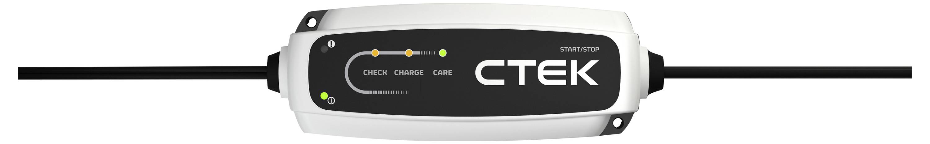 CTEK Battery Charger with Indicator Lights for Checking, Charging, Complete. Application: Car Battery Maintenance.