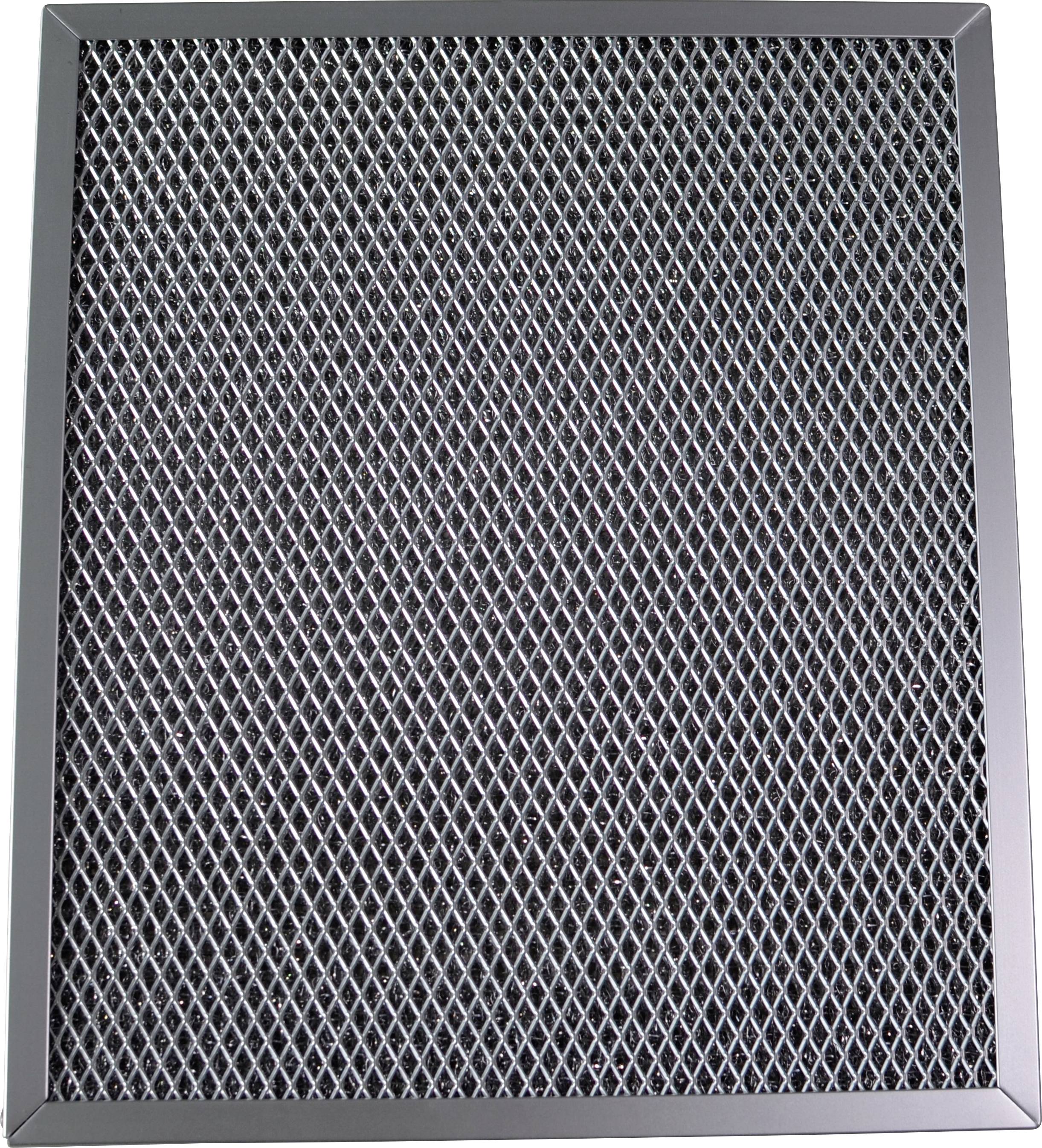 Air filter with a fine mesh network, suitable for dust and particle filtration. Rectangular shape with a sturdy frame.
