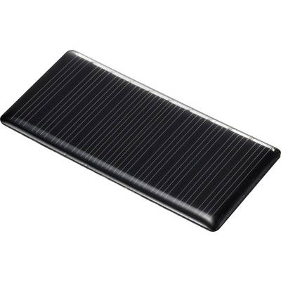 A rectangular black solar panel with parallel lines, capturing light and converting it into energy.