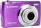 Lilac digital camera with 'AGFAPHOTO' inscription, 18 megapixels, and 8x optical zoom, slightly tilted to the left.