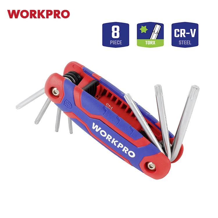 WorkPro TX Allen key set T 9, T 10, T 15, T 20, T 25, T 27, T 30, T 40-4