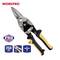 High-performance scissors, brand 'WORKPRO', 250 mm, ten inches. Suitable for professional uses, yellow and black handle.