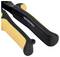 Pliers with a black and yellow handle, 'WORKPRO' inscription, close-up view of the handles.