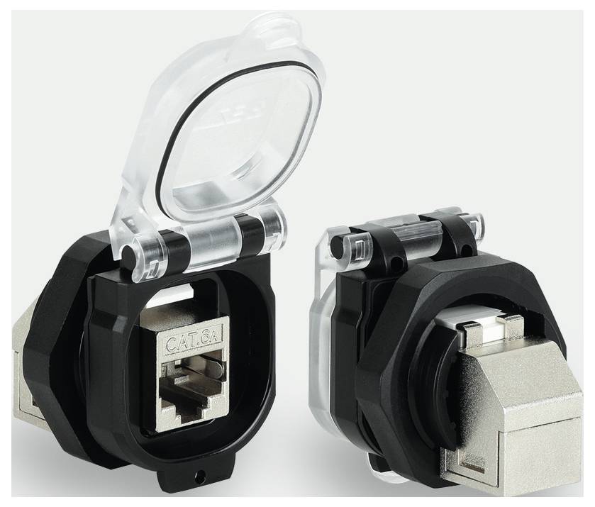 Luetze 493079 RJ45 recessed socket Socket, right angle No. of pins (RJ): 8 1 pc(s)