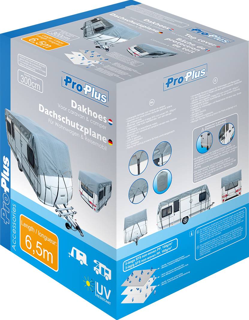 ProPlus 610275 Robust Roof cover (L x W) 650 cm x 300 cm