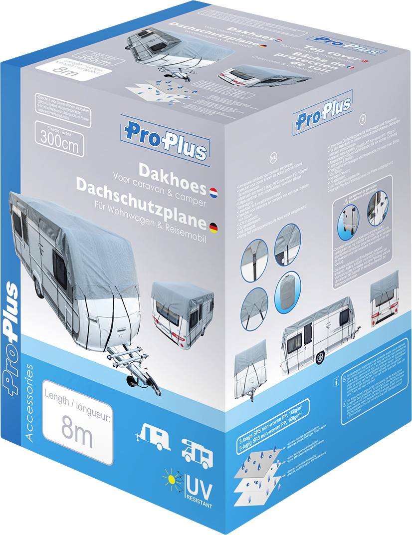 ProPlus 610278 Robust Roof cover (L x W) 800 cm x 300 cm