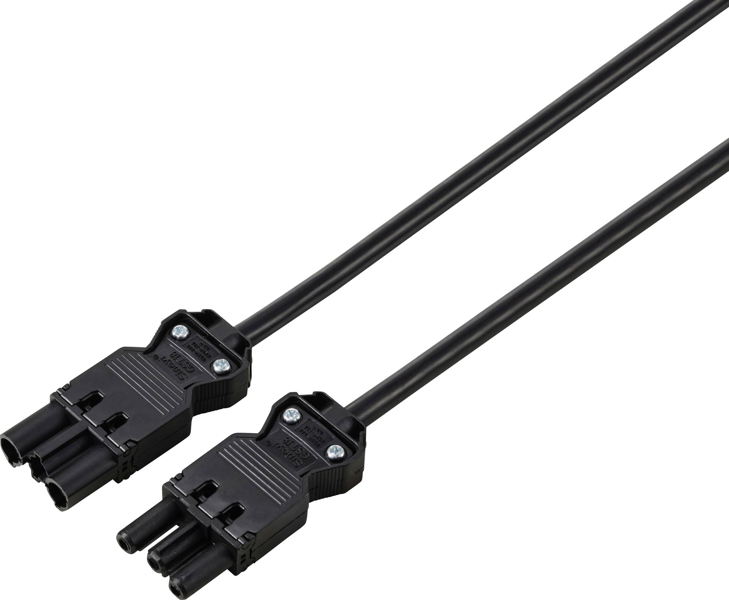 Sygonix SY-6676362 Cable extension Black 3 m