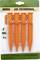 Four orange LED tent pegs on packaging with the inscription 'Protects against tripping hazards in the dark through illumination'.