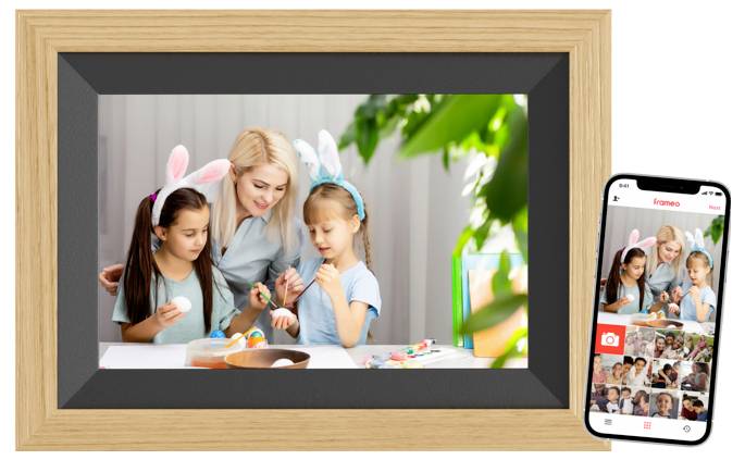 Braun Phototechnik DigiFrame 10B WiFi Digital Wi-Fi photo frame 25.7 cm 10.1 inch EEC: C (A - G) 1280 x 800 Pixel 32 GB Beech