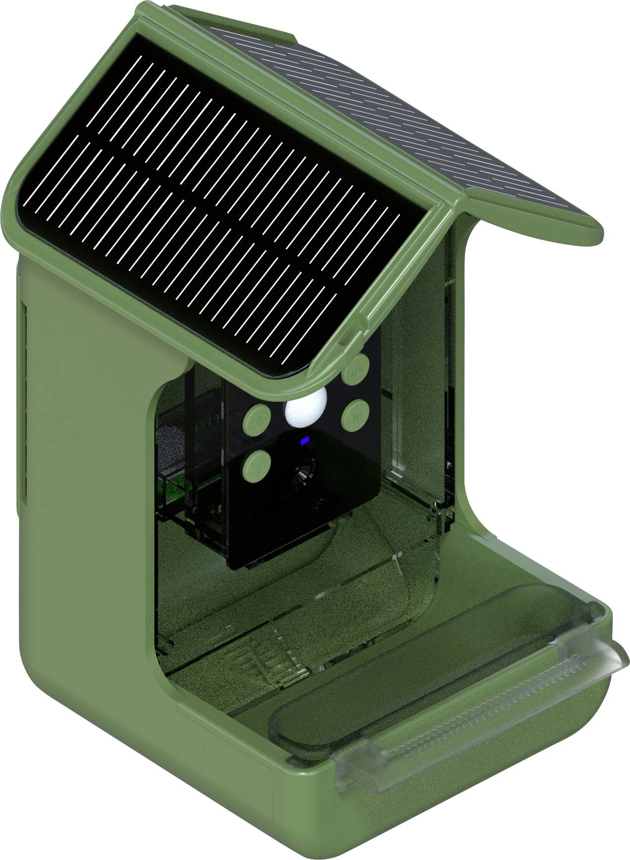 Braun Phototechnik Bird Cam 130 Solar Wildlife camera Food dispenser Green