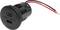 Black USB-C dual charger with red and black cable. Text on the front: 'USB-C PD/QC'.