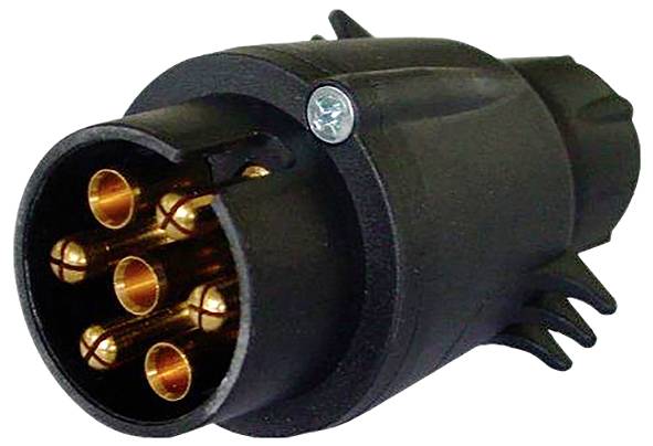 IWH 010206 Trailer connector [7-pin socket - 7-pin plug] Plastic