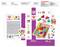 Packaging for a shape-sorting game with colourful, geometric shapes. Brand name in the top left, product image and details in the centre.