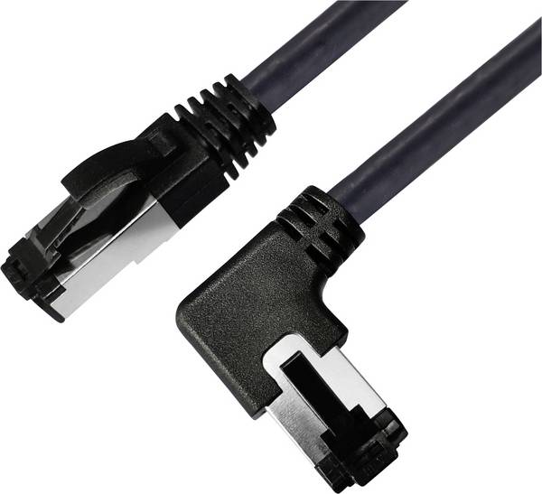 BKL Electronic 144036 RJ45 Patch cable CAT 8.1 S/FTP 1.5 m Black Halogen-free 1 pc(s)