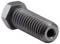 Black hex-head threaded bolt with a hollow center, shown on a white background.