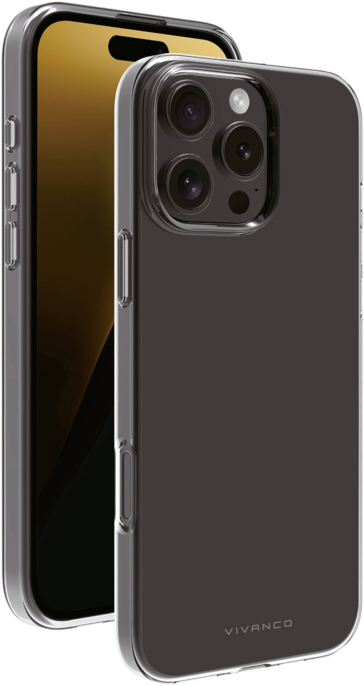 Vivanco SUPER SLIM Back cover Apple iPhone 16 Pro Max Transparent Inductive charging, Sandproof, Sprayproof, Dustproof 64245