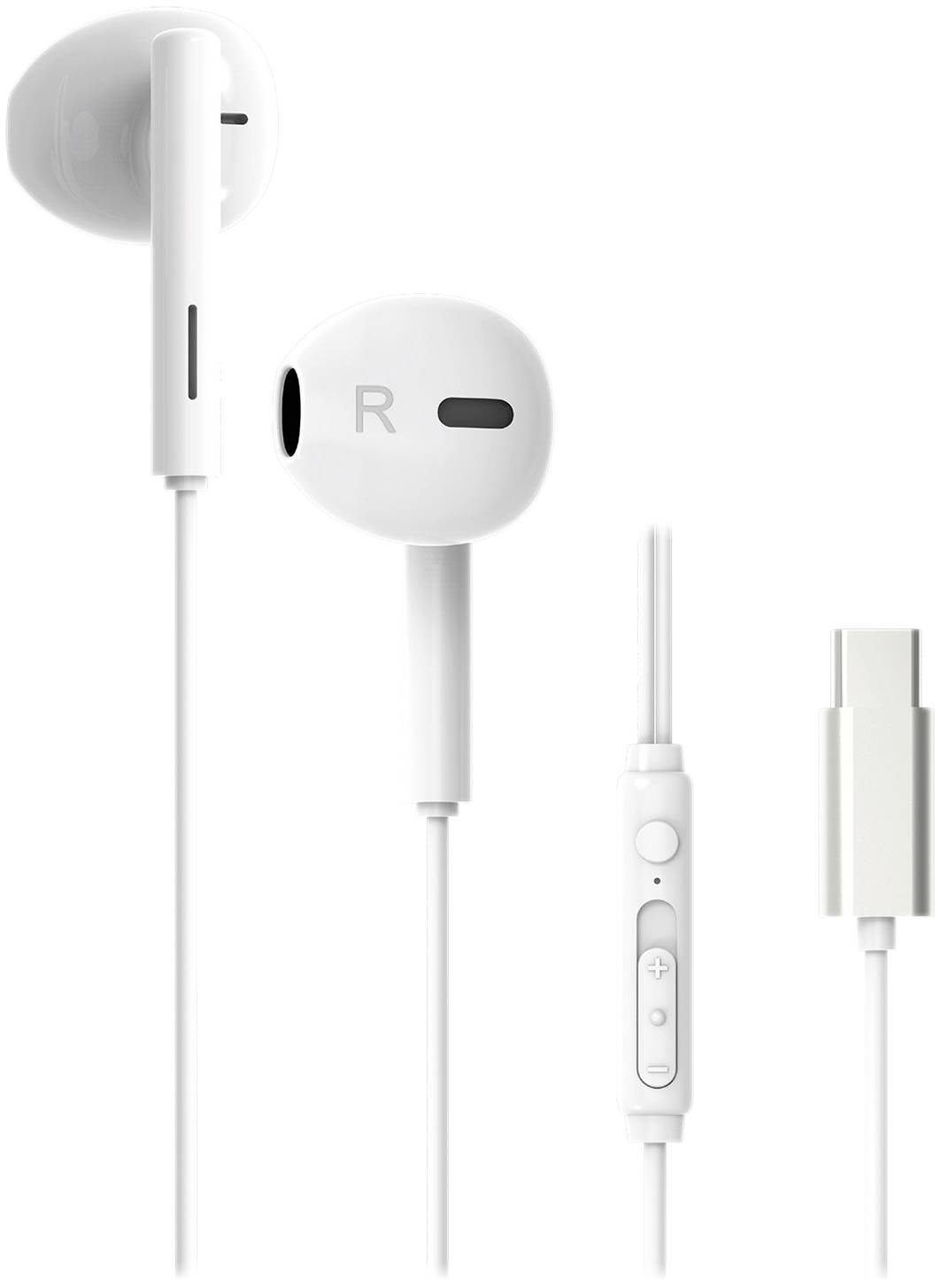 Image of Vivanco Capsule Hi-Fi In-ear headset Corded (1075100) White Headset