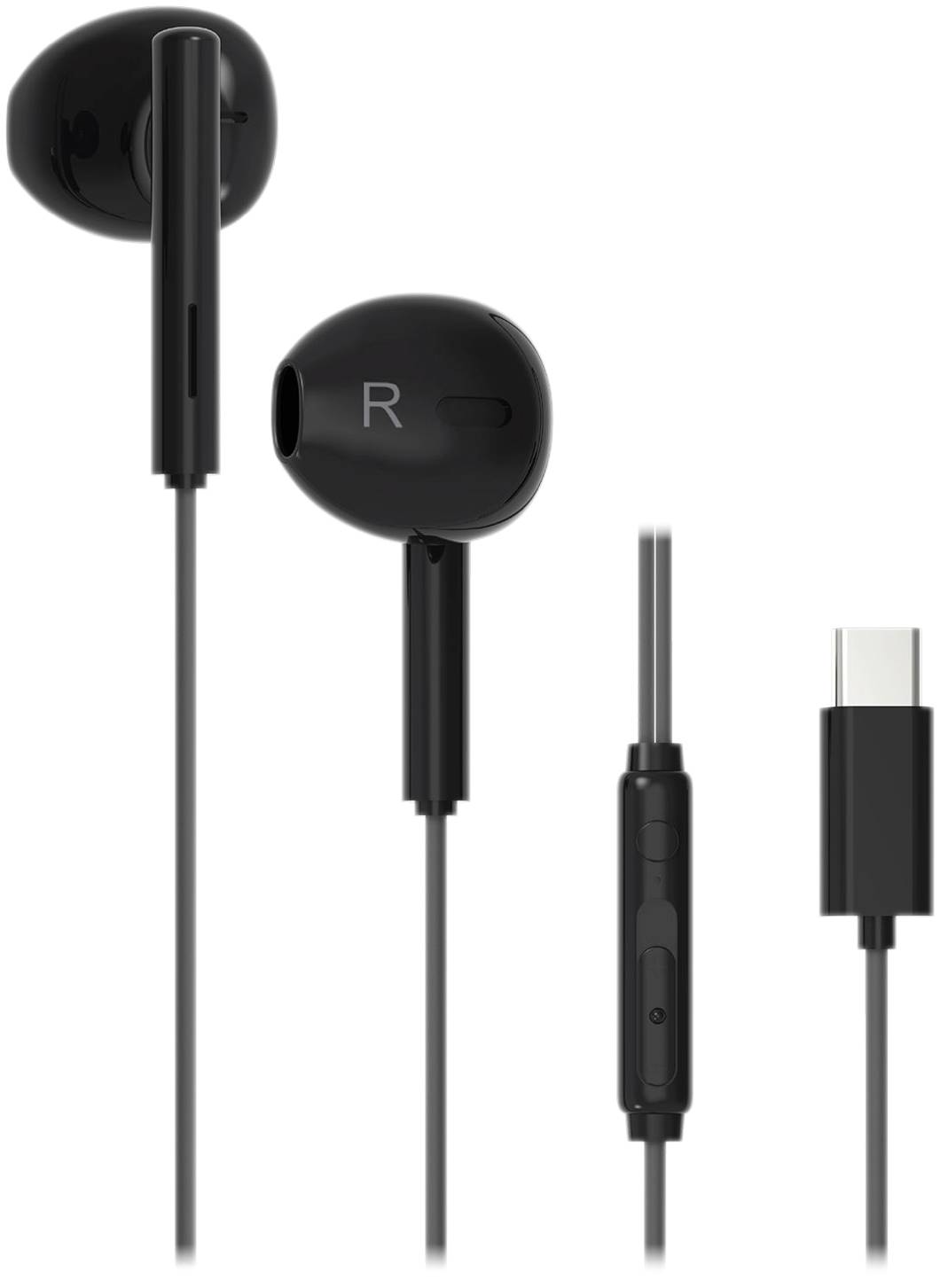 Image of Vivanco Capsule Hi-Fi In-ear headset Corded (1075100) Black Headset