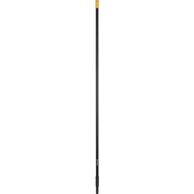 Black carbon shaft with orange tip and handle. Ideal for outdoor use, provides stability when hiking or trekking.