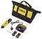 Cordless Drill Set with Bag, Charger, Two Batteries and Screwdriver Attachment. The Set is Suitable for DIY Enthusiasts and Professional Applications.
