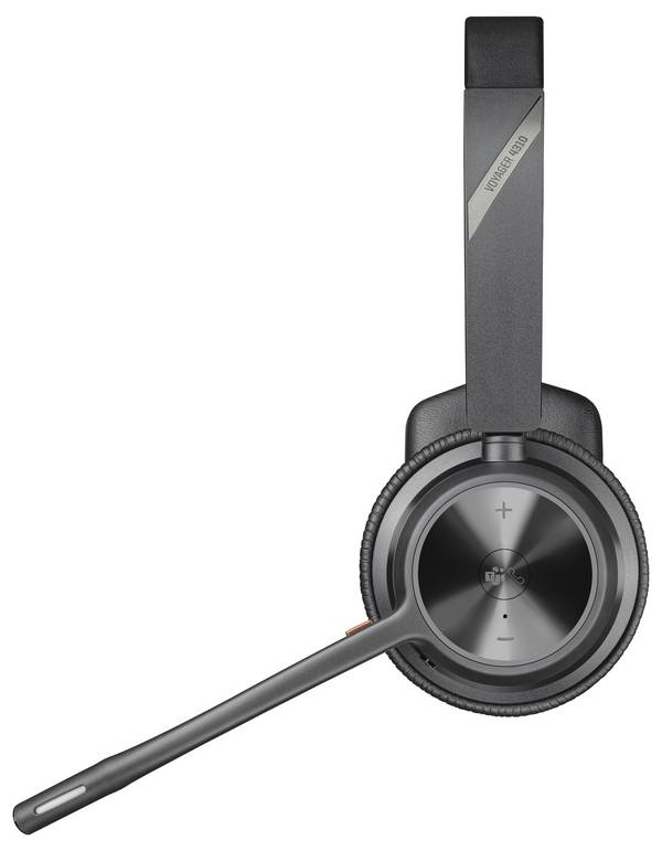 HP Poly Voyager 4310 UC Mono On-ear headset Bluetooth® (1075101) Mono Black Noise cancelling Volume control, incl. charger and docking station PC