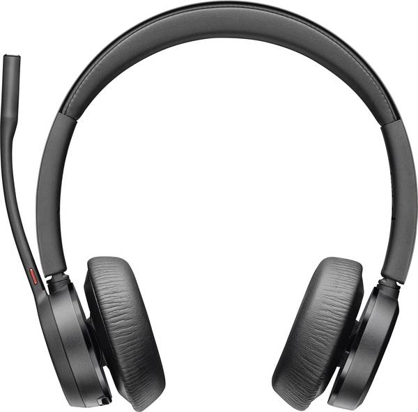 HP Poly Voyager 4320 UC Stereo On-ear headset Bluetooth® (1075101) Stereo Black Noise cancelling Volume control PC