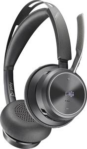 HP Poly Voyager Focus 2  On-ear headset Bluetooth® (1075101) Stereo Black Noise cancelling Headset PC