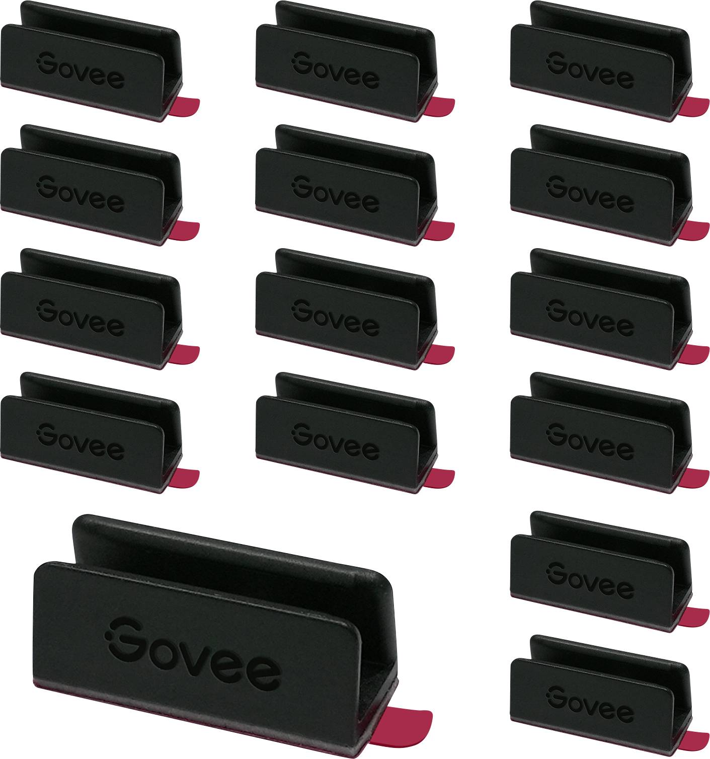 Govee H10D1001 Neon Rope Light 2 Bracket  - 20 pcs- Black Clamp Plastic 20 pc(s)