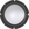 A round speaker with a light-coloured membrane in the centre, surrounded by a black frame.