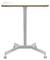 A height-adjustable table on castors with a rectangular wooden top and sturdy metal frame. Suitable for flexible office applications.