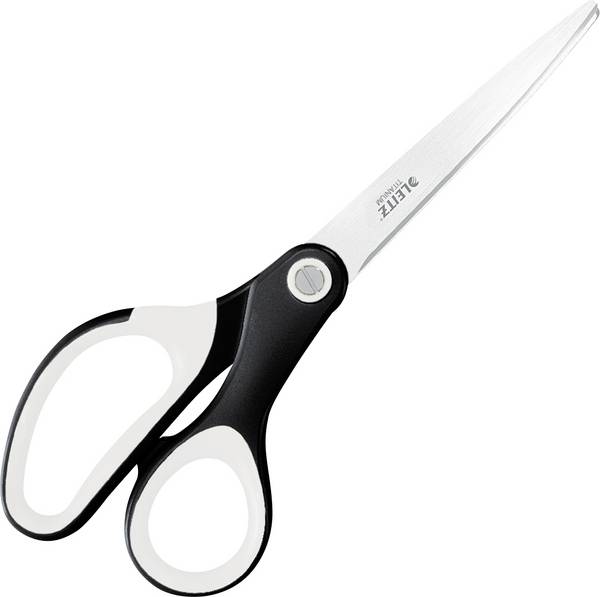 Leitz 53192295 Universal All-purpose scissors Right-handed, Left-handed 205 mm Black/white