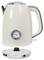 A cream-coloured kettle with a temperature display on the front, showing 60 degrees Celsius, sits on a removable base.