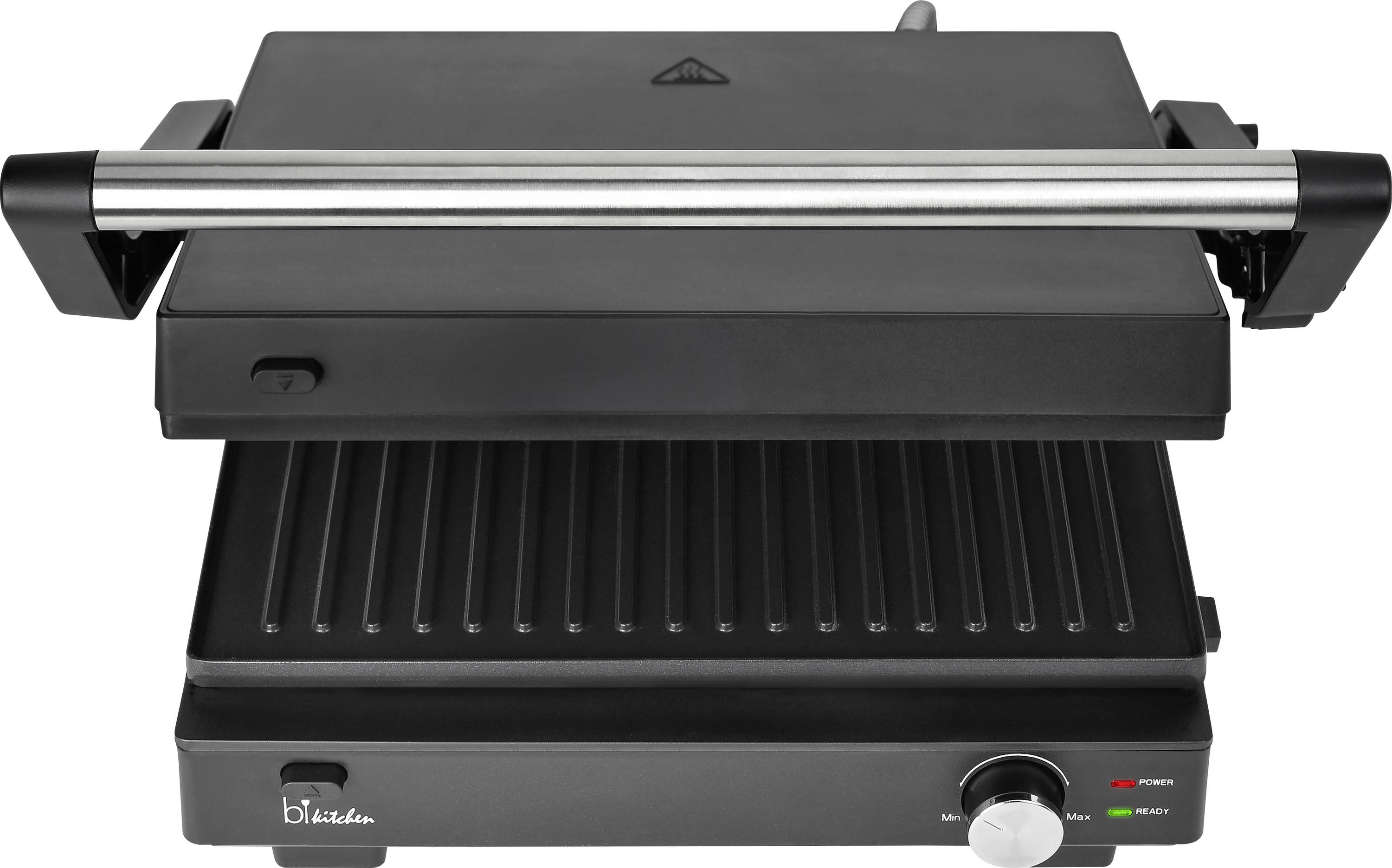 BiKitchen grill 200 Electric Grill press Indicator light, hinged, stepless thermostat Black