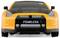 A yellow toy car with 'FEARLESS' written on the front bumper, black accents and side mirrors.