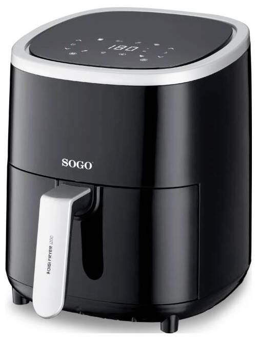 SOGO Human Technology FRE-SS-10865 Air fryer 3.5 l 1200 W Black, Silver