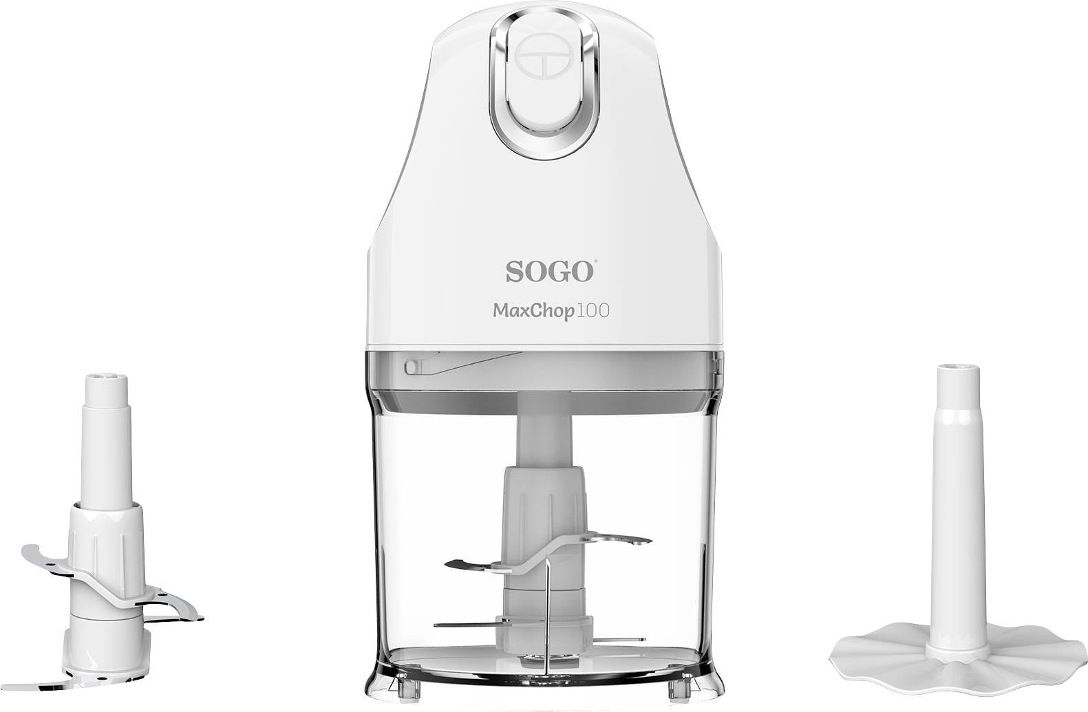 Image of SOGO Human Technology PIC_SS_5263 Food chopper 100 W White, Silver