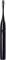Black electric toothbrush with a round head and power button on the handle.