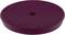 Round, burgundy polishing disc with central opening, used for surface polishing.
