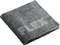 Grey towel with an embroidered 'FLEX' logo, folded and lying flat.