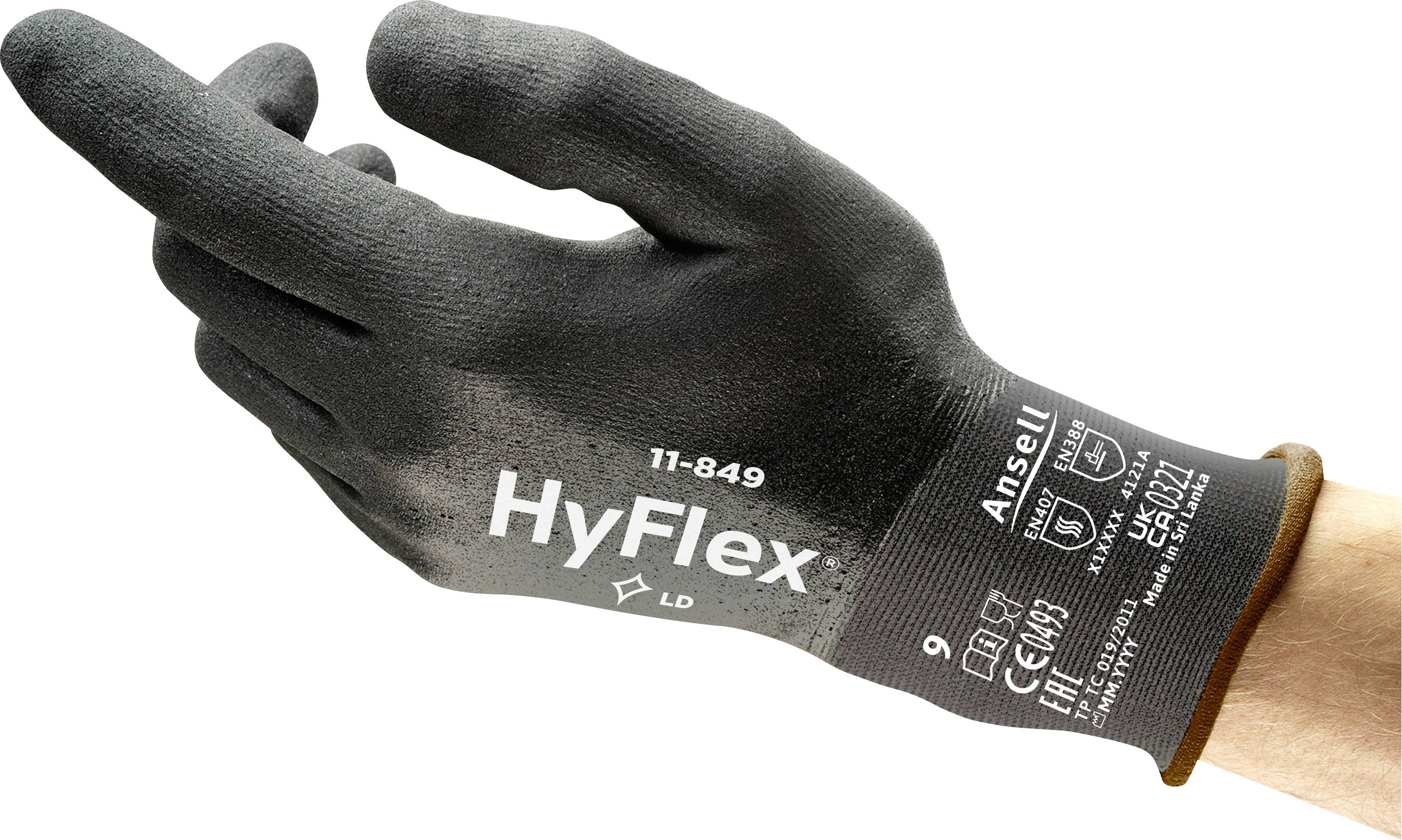 Ansell HyFlex 11849R090-1P Nitrile Protective glove Size (gloves): 9 EN 21420:2020 1 Pair
