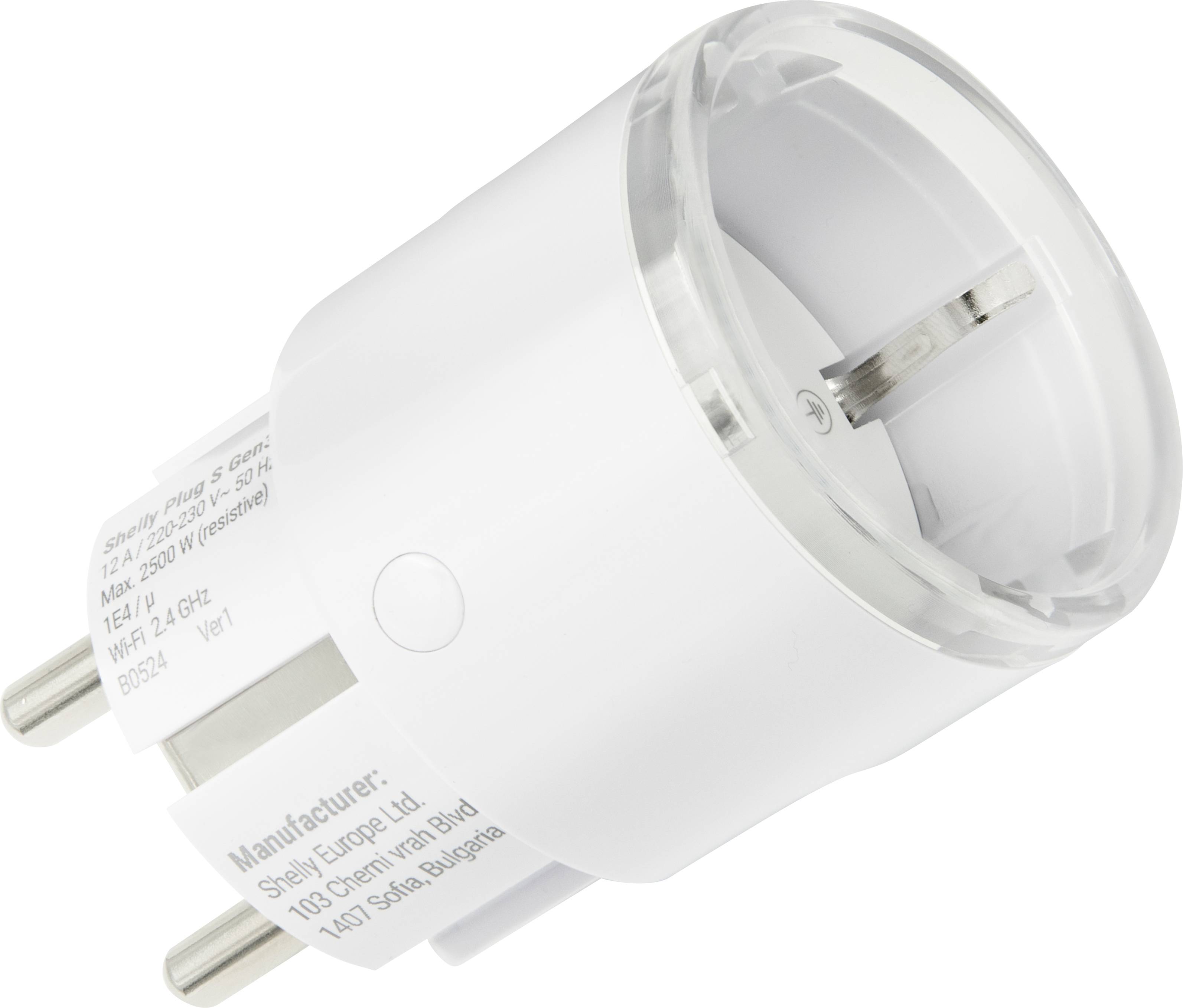 Shelly Shelly Plug S Gen3 White Socket Bluetooth, Wi-Fi