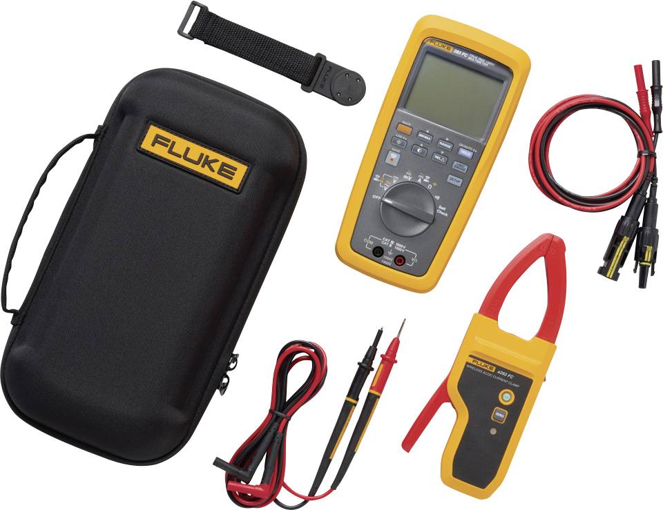 Fluke FLUKE-283FC/PV/EUR Handheld multimeter, Clamp meter Digital CAT III 1500 V, CAT IV 1000 V Display (counts): 6000