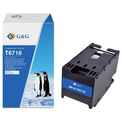 Printer cartridge and packaging for Epson T6716. Packaging features three penguins on an icy background, suitable for Epson models.