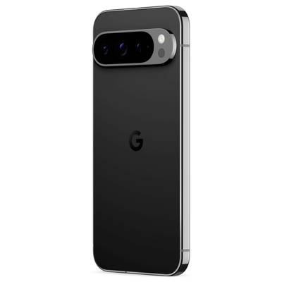 A black smartphone with a large camera module on the back and a 'G' logo in the centre.