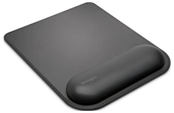 Kensington K52888EU Mouse pad with wrist rest Ergonomic, Non-slip, Gel wrist support mat Black